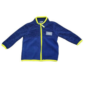 Eddie Bauer Blue Lime green Fleece Jacket 12M